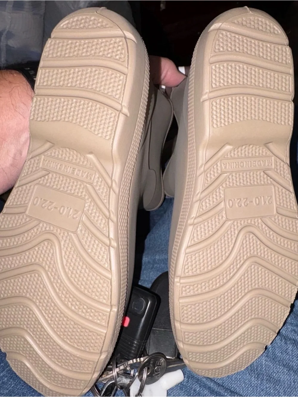 Kids Beige Rain & Snow Boots with Contrast Pull Tabs